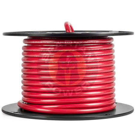 2/0 AWG 25 ft Red Battery Cable with Reel Z26192