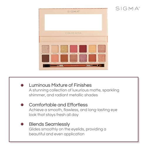 14 Warm Shades Matte Shimmer Eyeshadow Palette C11589