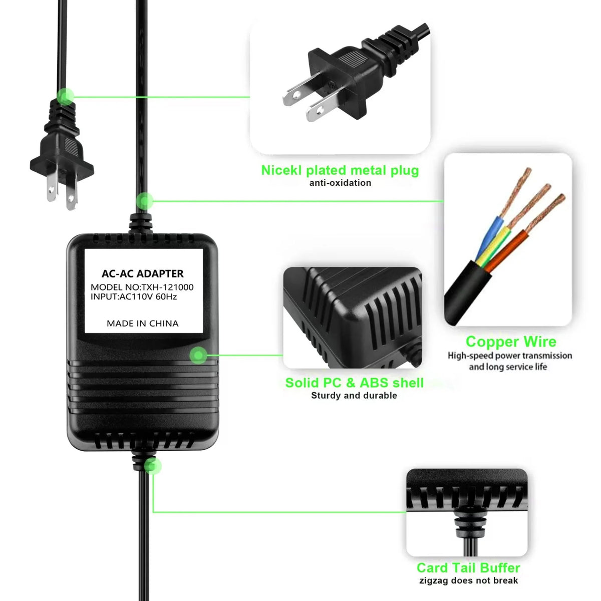 AC Adapter Power Supply Cord Cable Wall Charger T92600
