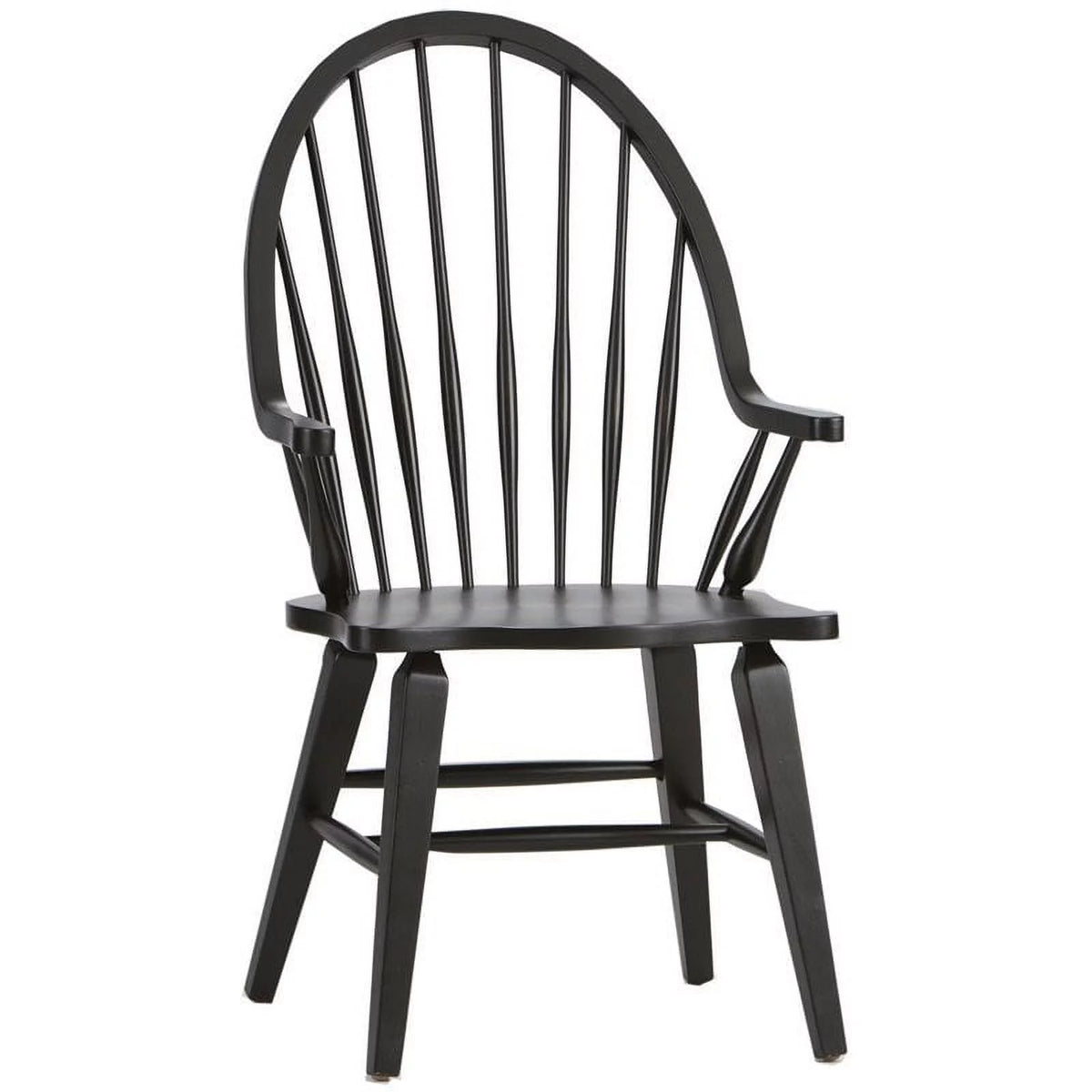 Dark Brown Windsor Back Arm Chair C46757