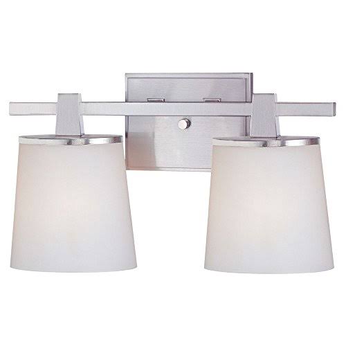 Satin Nickel 2 Light Bath W848