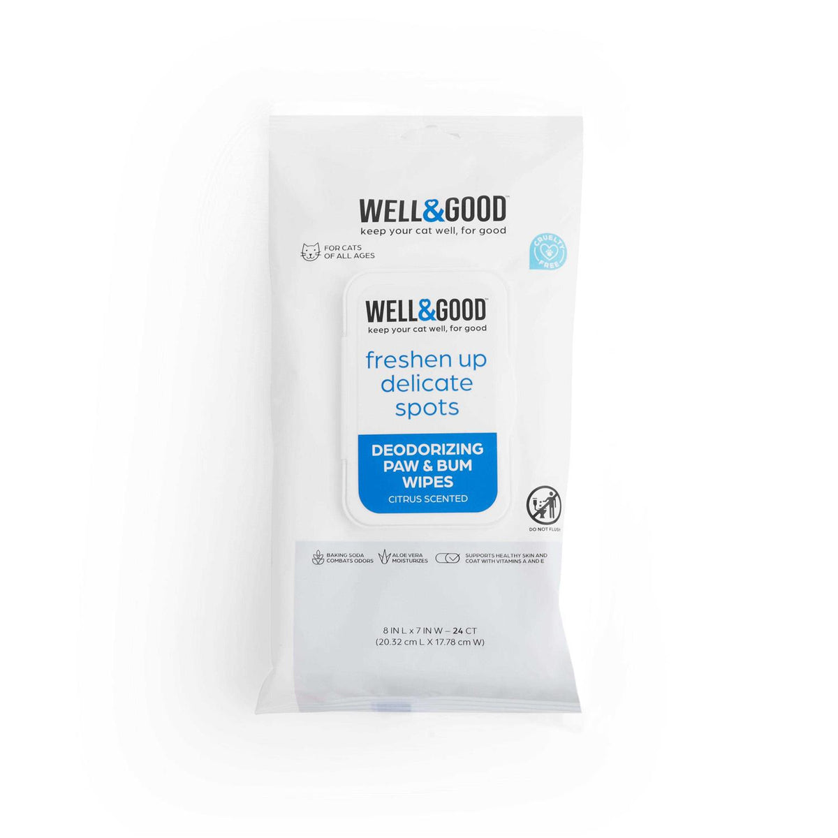 Deodorizing Paw and Bum Wipes P248639