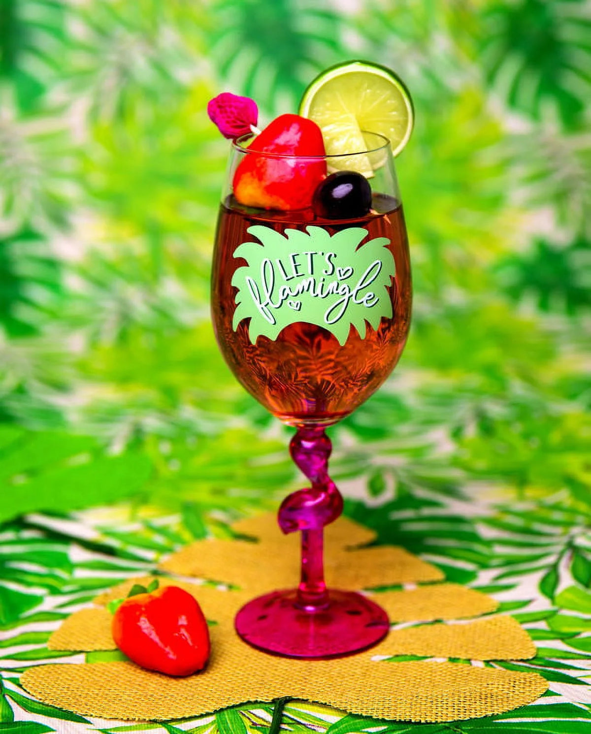 Flamingo Wine Glass E9154