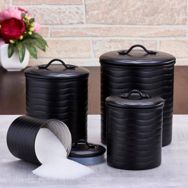 4-Piece Canister Set in Black M66560