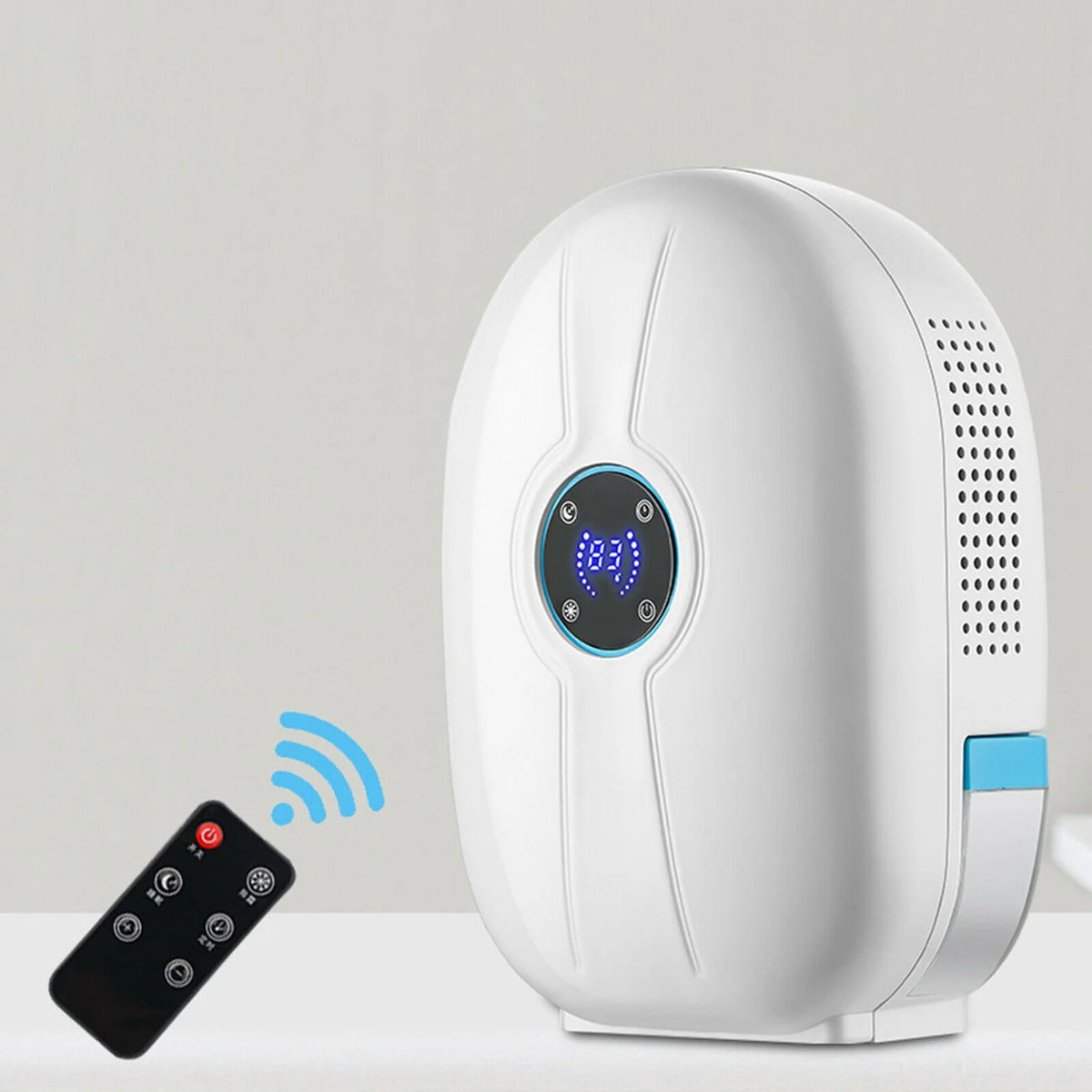 Mini Remote Control Dehumidifier 500ml Water Tank White F605838