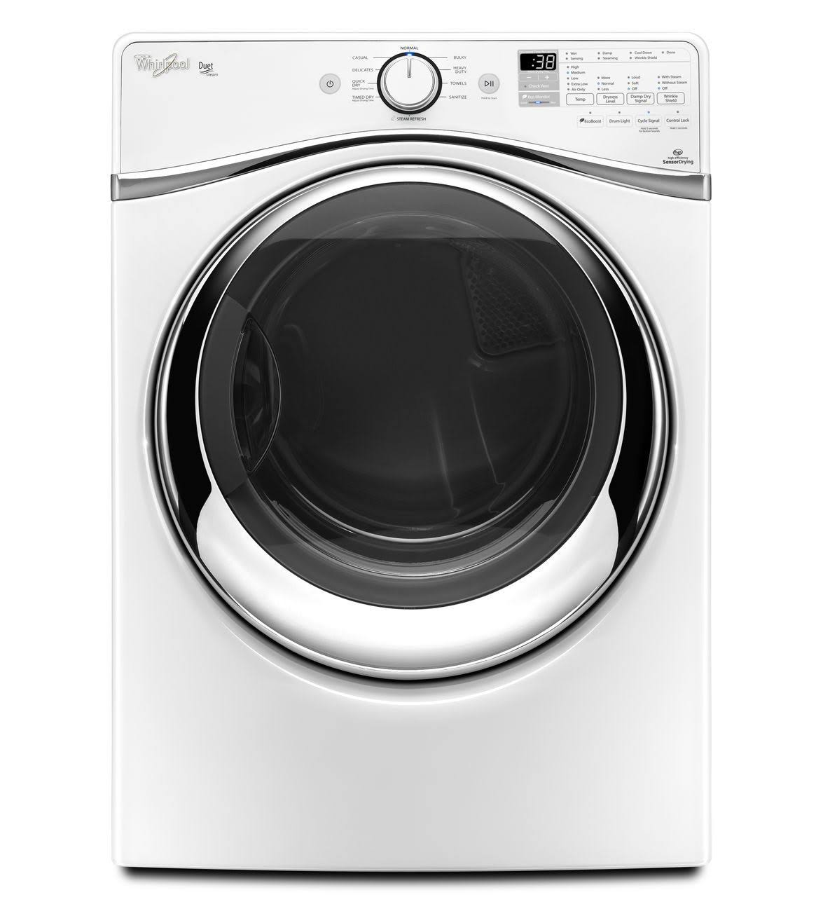 White Front-Loading Gas Dryer L543