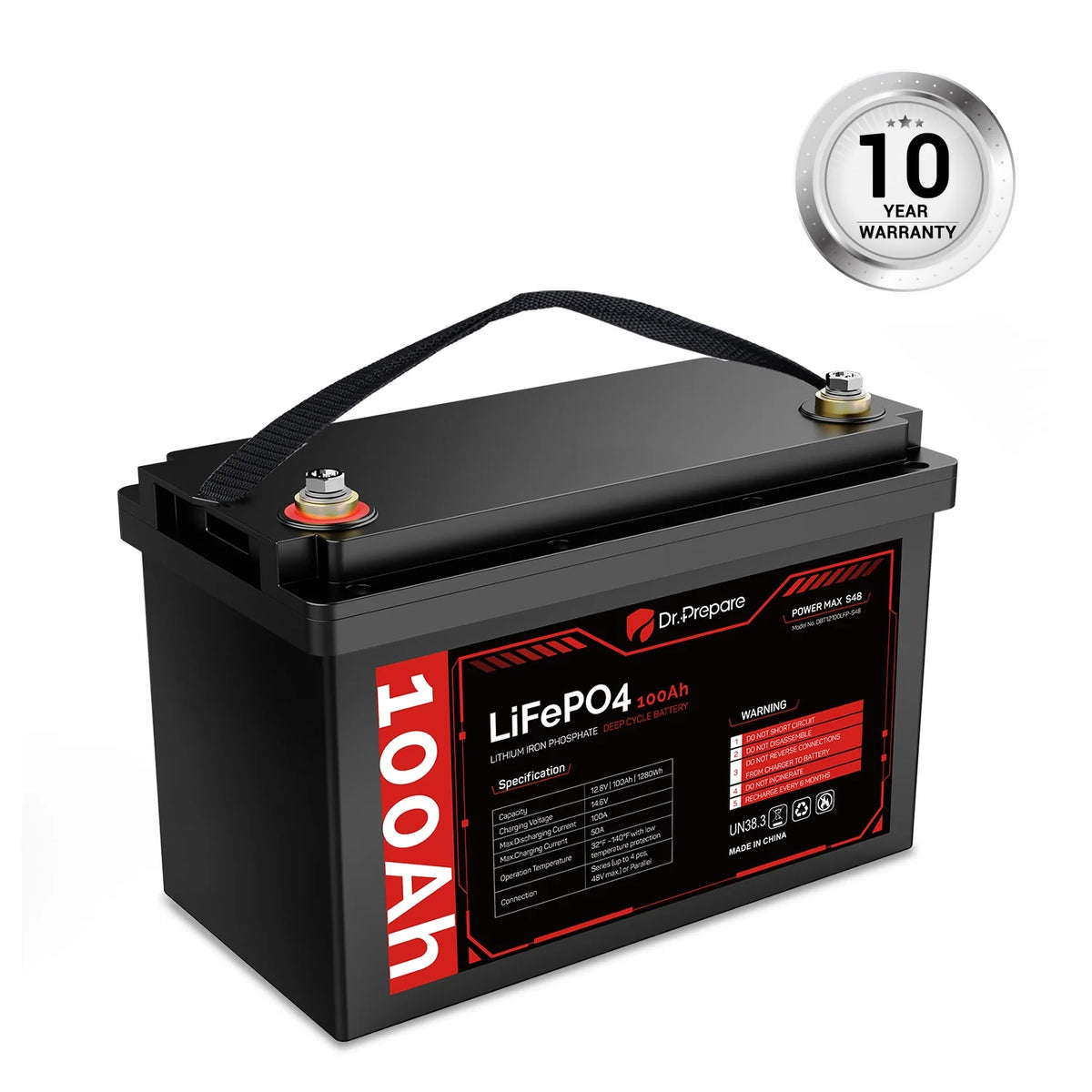 12V 100Ah LiFePO4 Lithium Deep Cycle Battery Y677290