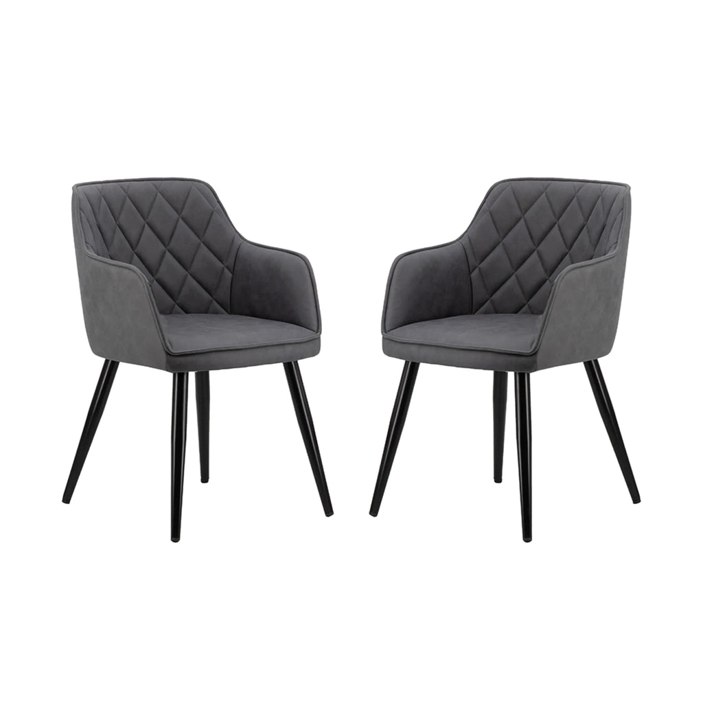 Gray Wooden Dining Chairs, 2ct Z450