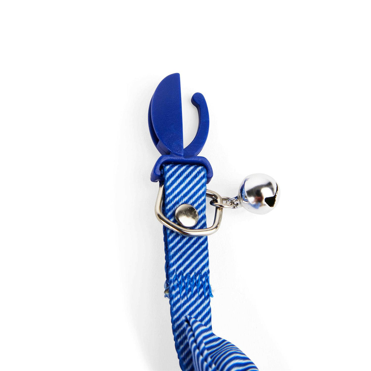 Blue Seersucker Breakaway Cat Collar S4160