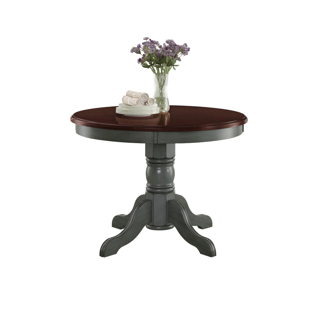 Blue & Mocha Finish Dining Table Z1718