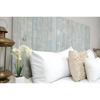 Blue Powderwash King Solid Wood Panel Headboard M5670