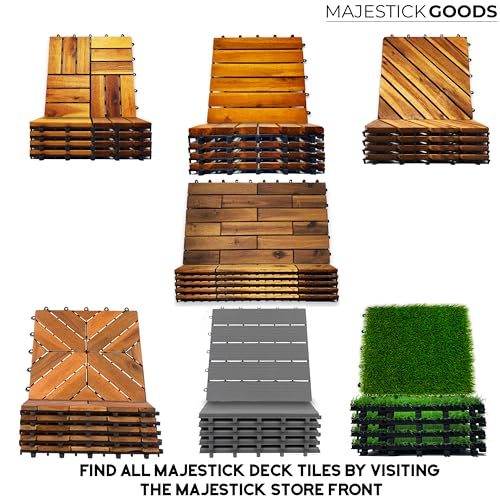 12 x 12 Acacia Hardwood Outdoor Flooring Edge Straight 8 pack R21671