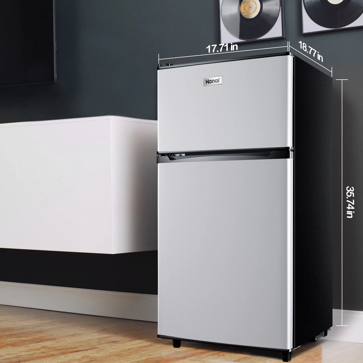 3.5 Cu ft Two Door Mini Fridge L1839