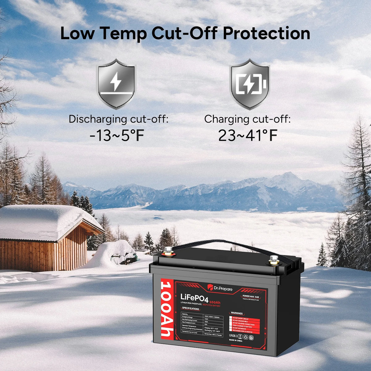 12V 100Ah LiFePO4 Lithium Deep Cycle Battery Y677290