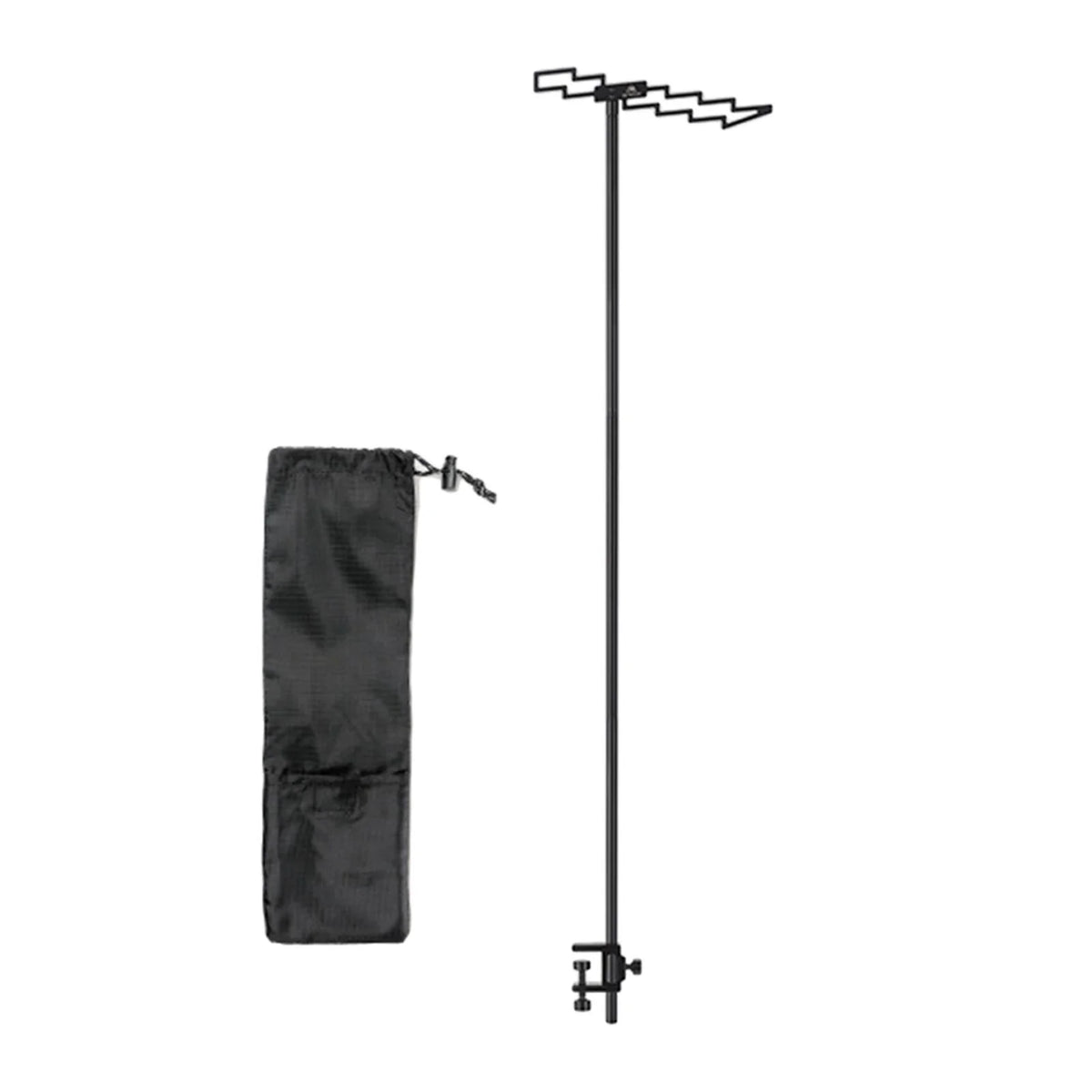 Compact Camping Lantern Stand Holder Table Clamp Tent Hook Foldable Outdoor Lamp Pole Post H701
