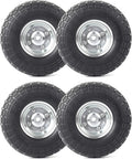 10-Inch Solid Rubber Tires and Wheels 4-Pack Z2022