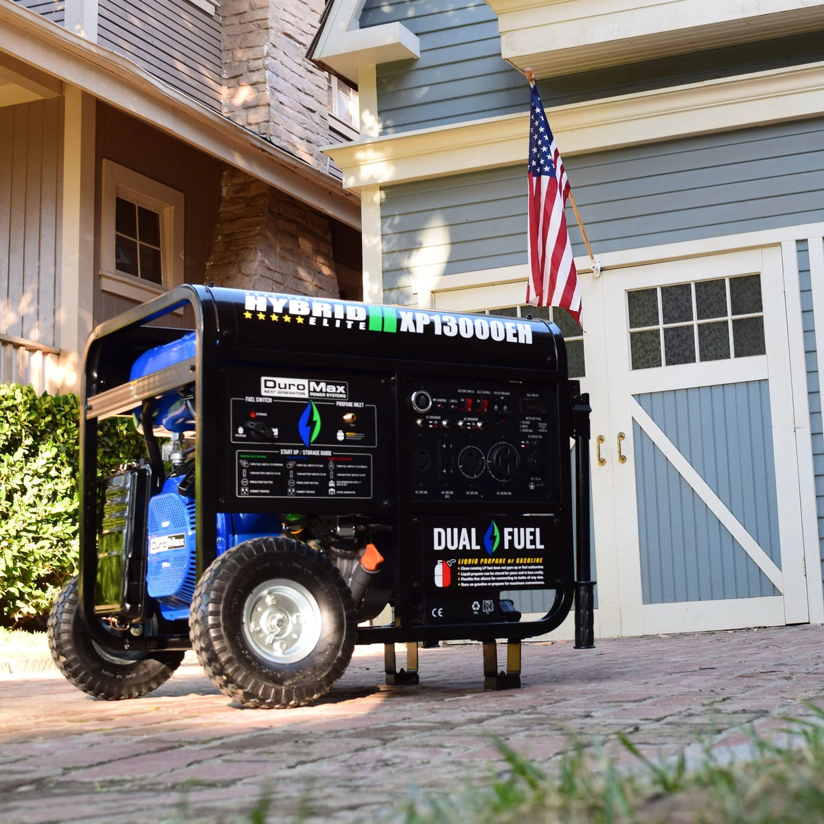 13,000-Watt 500cc Portable Hybrid Gas Propane Generator W9193
