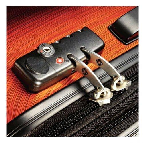 Black Medium Expandable Spinner Suitcase K509