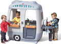 Gray Toddler Outdoor Playhouse with 50pc Accessory Set T226
