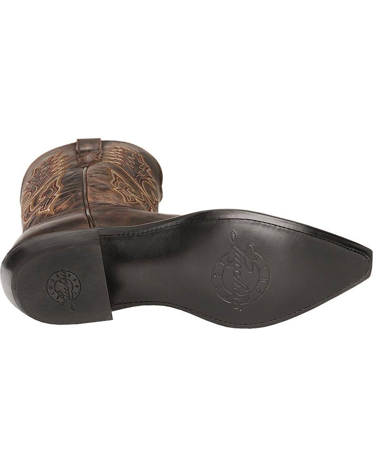 Chocolate Madras Goat Cowboy Boots T931850