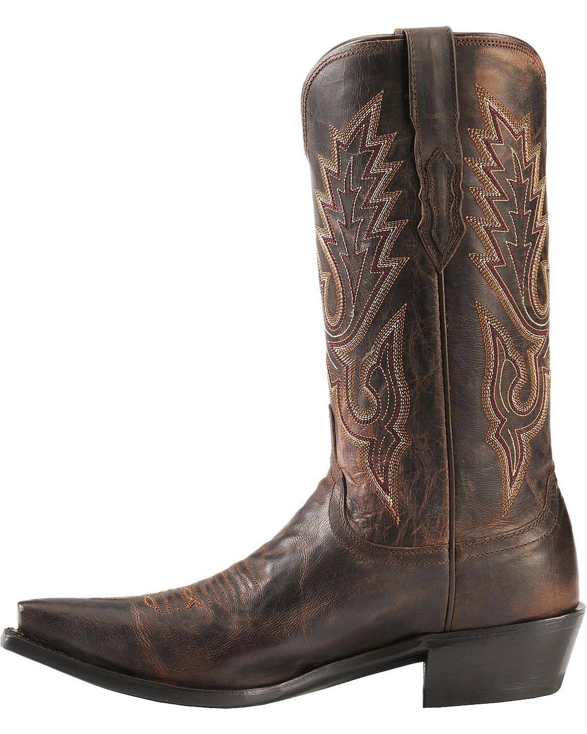 Chocolate Madras Goat Cowboy Boots T931850