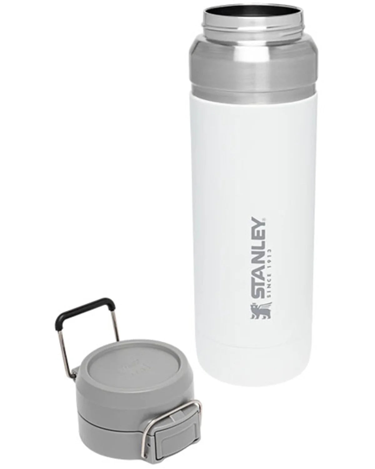 White 36Oz Go Bottle V5088