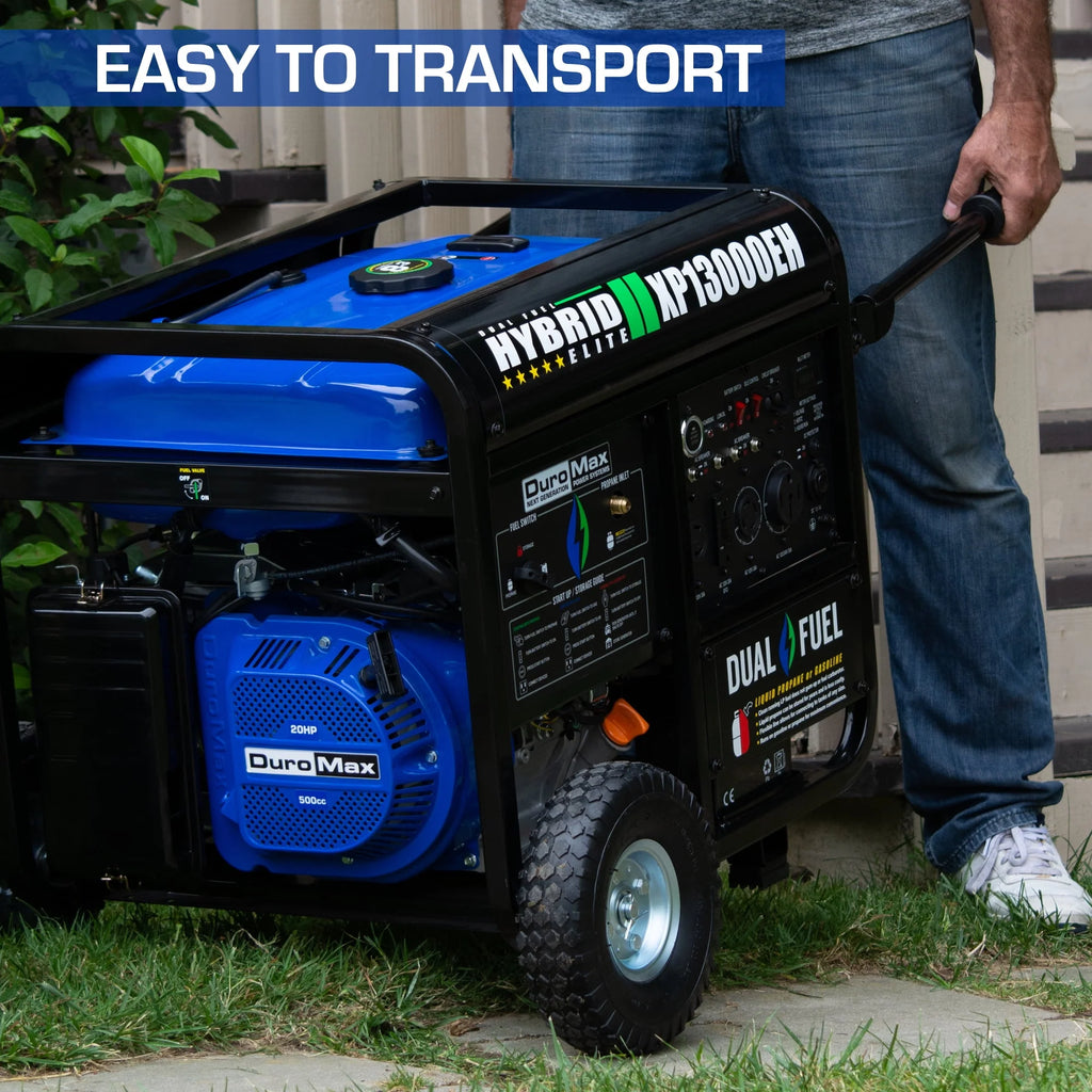 13,000-Watt 500cc Portable Hybrid Gas Propane Generator W9193