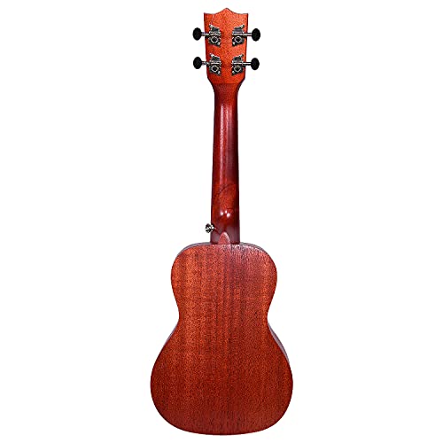 Concert Ukulele 23" Matt Finish Raven Black with Strap & Bag H729153