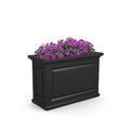 Black 36in L x 16in W x 24in H Planter with Built-in Water Reservoir B817943