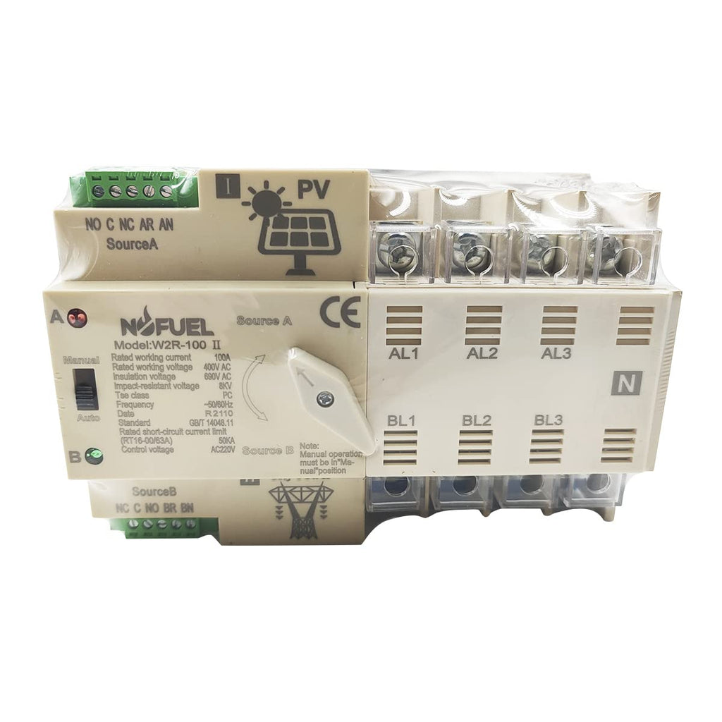 Dual Power Switch Automatic Transfer Switch Din Rail 220V U701