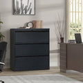 Black 3-Drawer Lateral Filing Cabinet D708895
