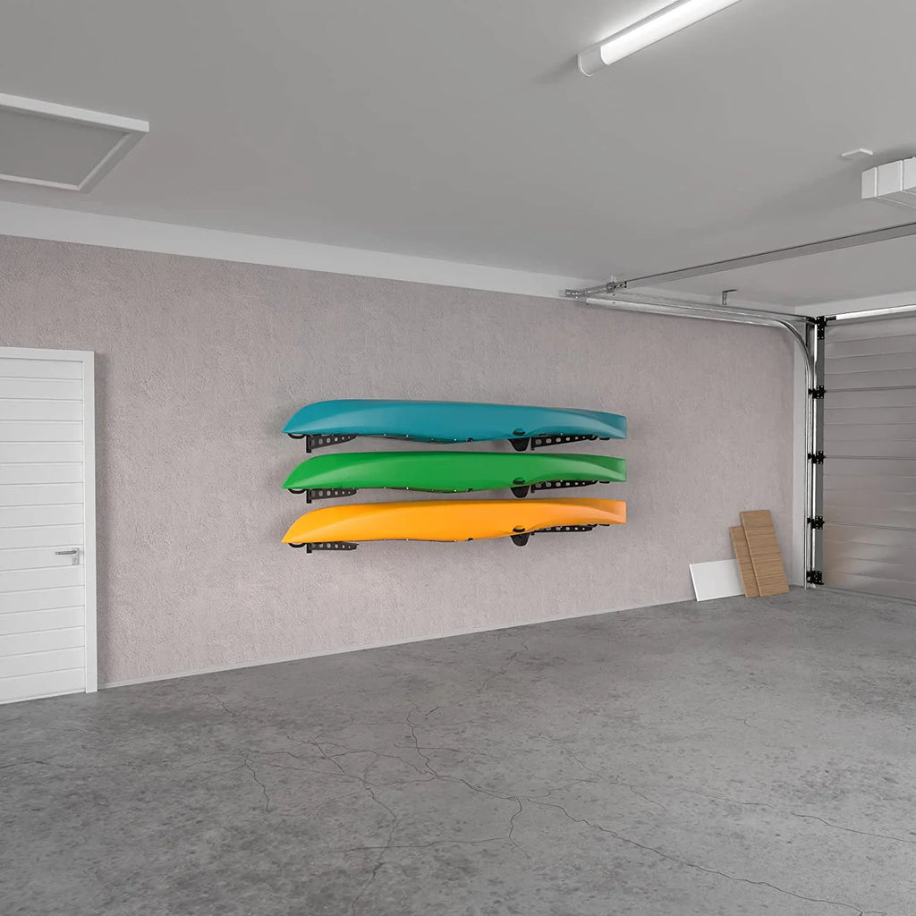 5 Pack Wall Mounted Kayak Rack 25" Arms U40352