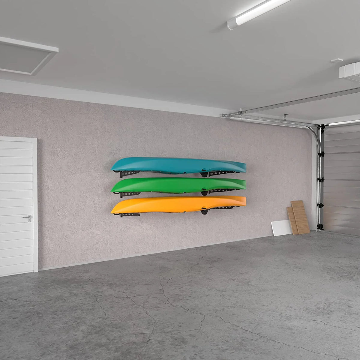 5 Pack Wall Mounted Kayak Rack 25" Arms U40352