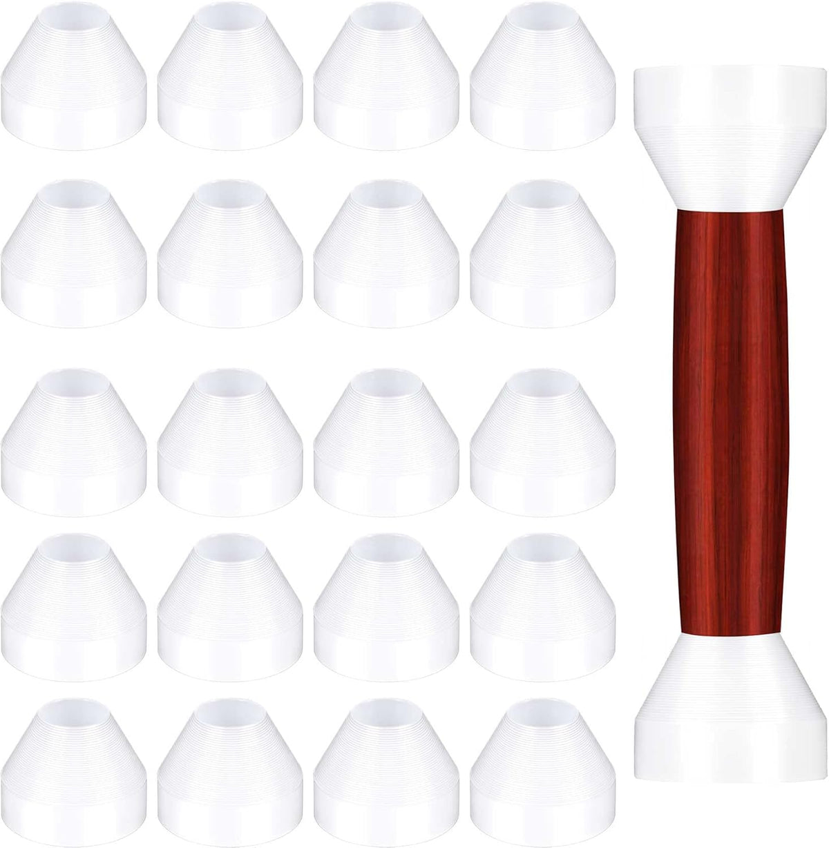 20 Pack White Non-Stick Pen Bushings L7000