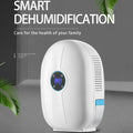 Mini Remote Control Dehumidifier 500ml Water Tank White F605838