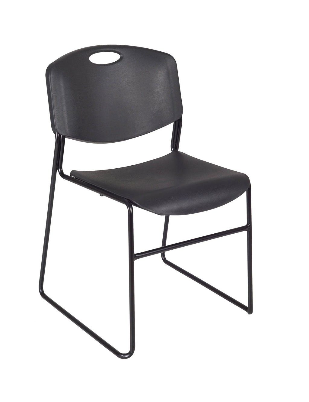 Black Training Table and 2 Stack Chairs R95403