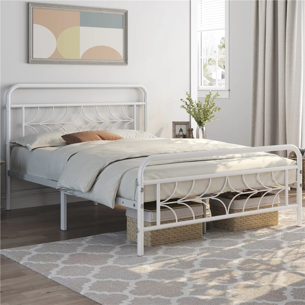 Queen Black Metal Bed C5816