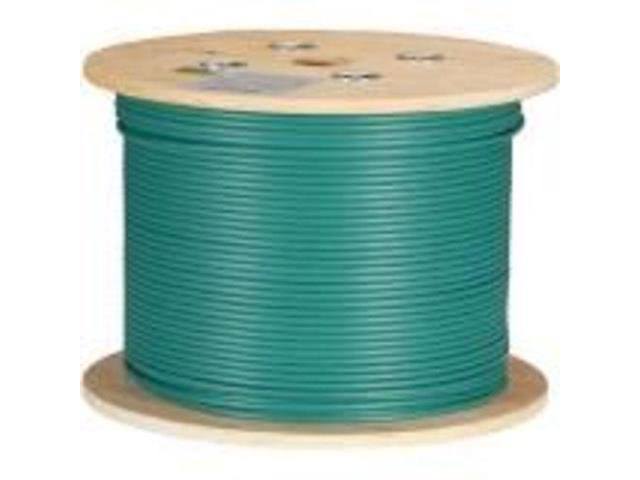 Black Box Cat6a 500-MHZ Bulk Cable F/UTP Plenum Solid Green 1000-ft. G3958