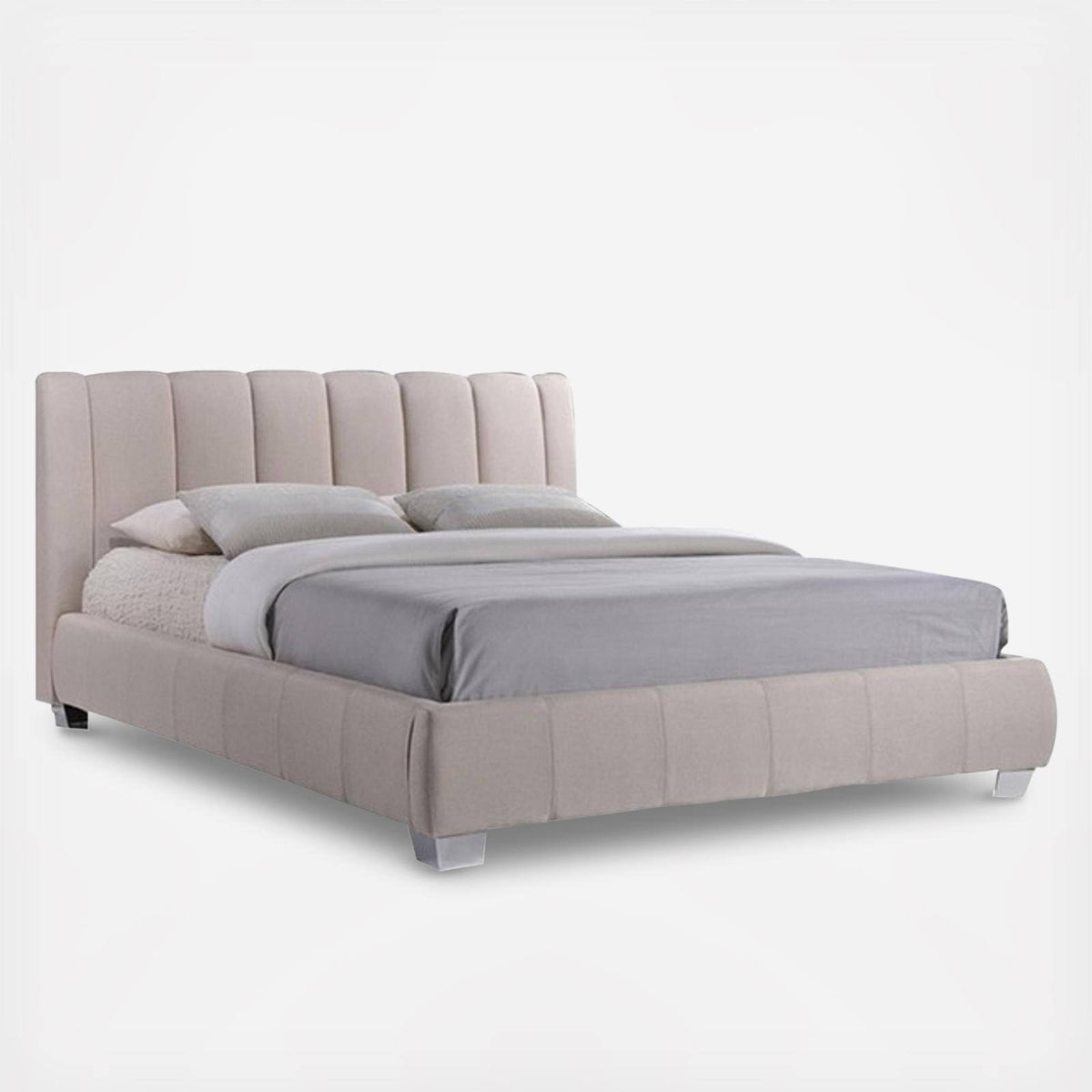 Light Beige Queen-size Bed M8855