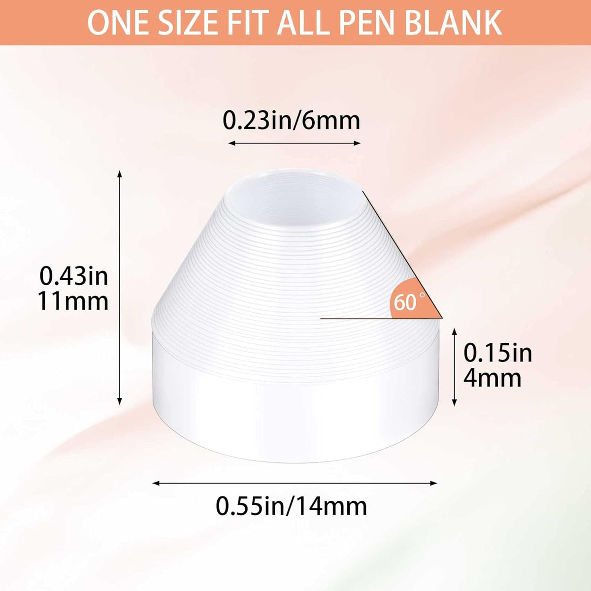 20 Pack White Non-Stick Pen Bushings L7000