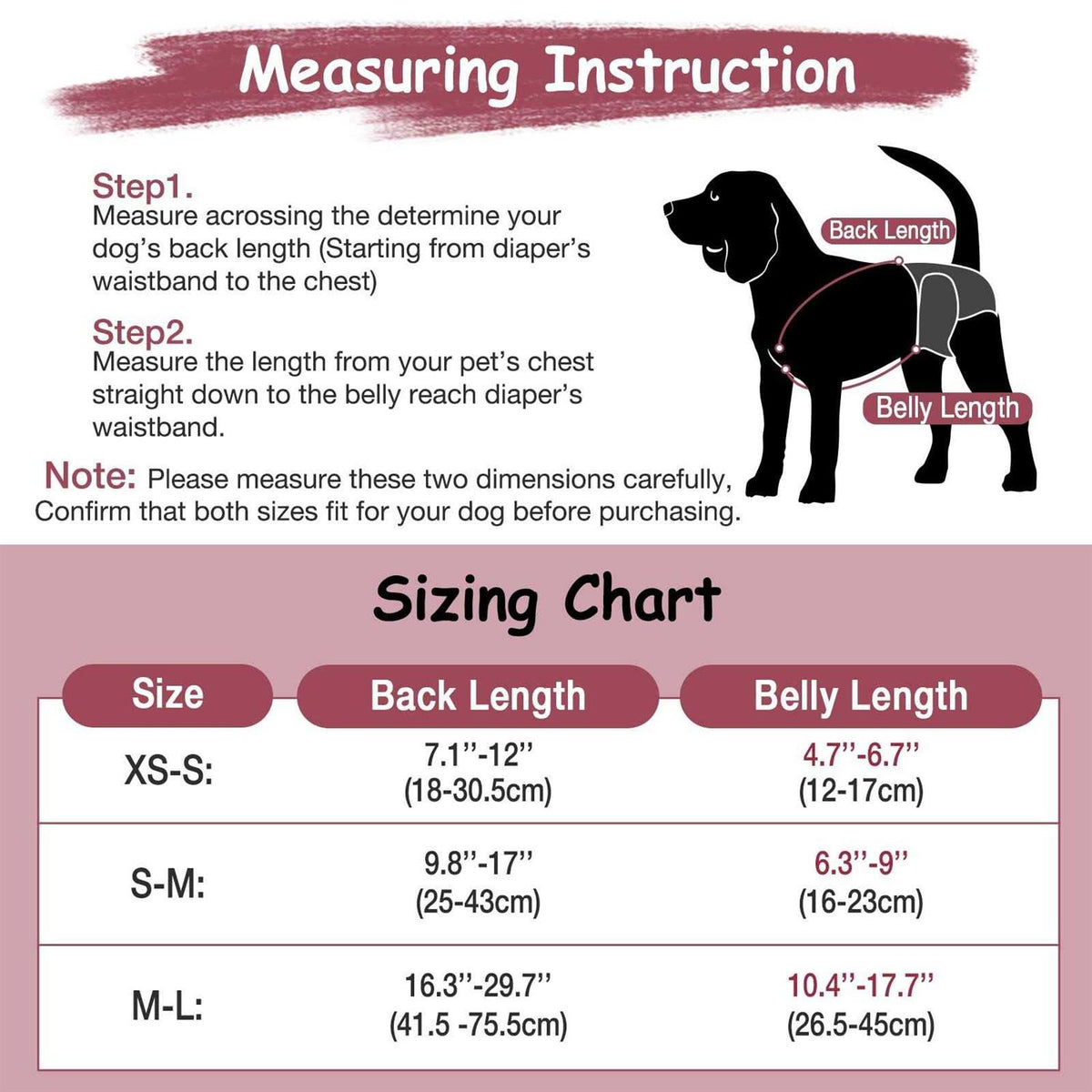 2 Pieces Dog Diaper Suspenders Z55801