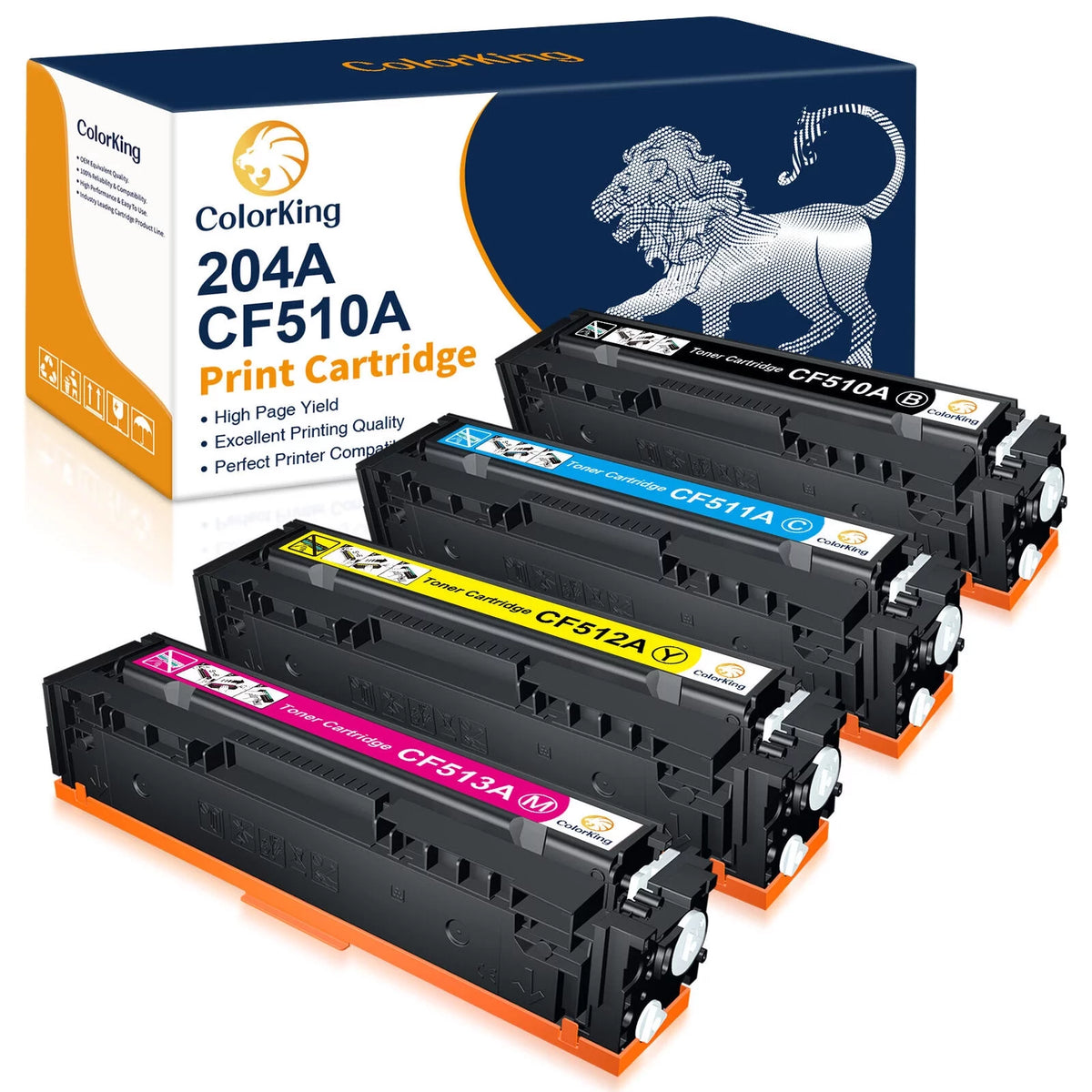 204A Toner Cartridge 1 Black 1 Cyan 1 Yellow 1 Magenta M264370