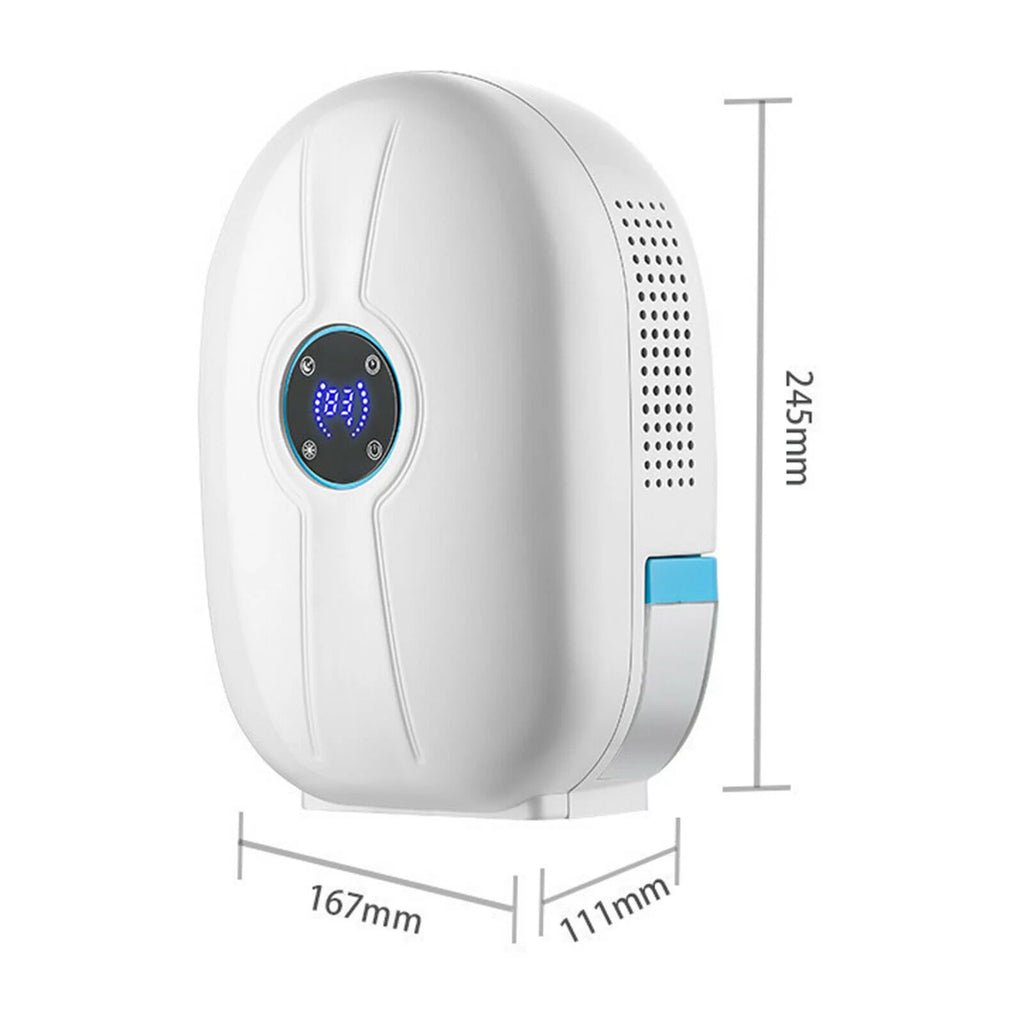 Mini Remote Control Dehumidifier 500ml Water Tank White F605838
