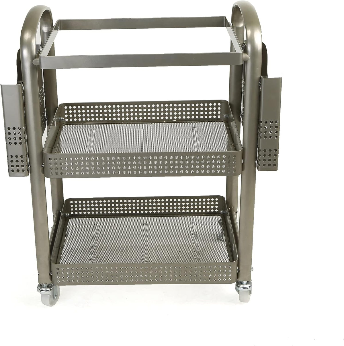 Silver Metal Mobile File Cart V63687