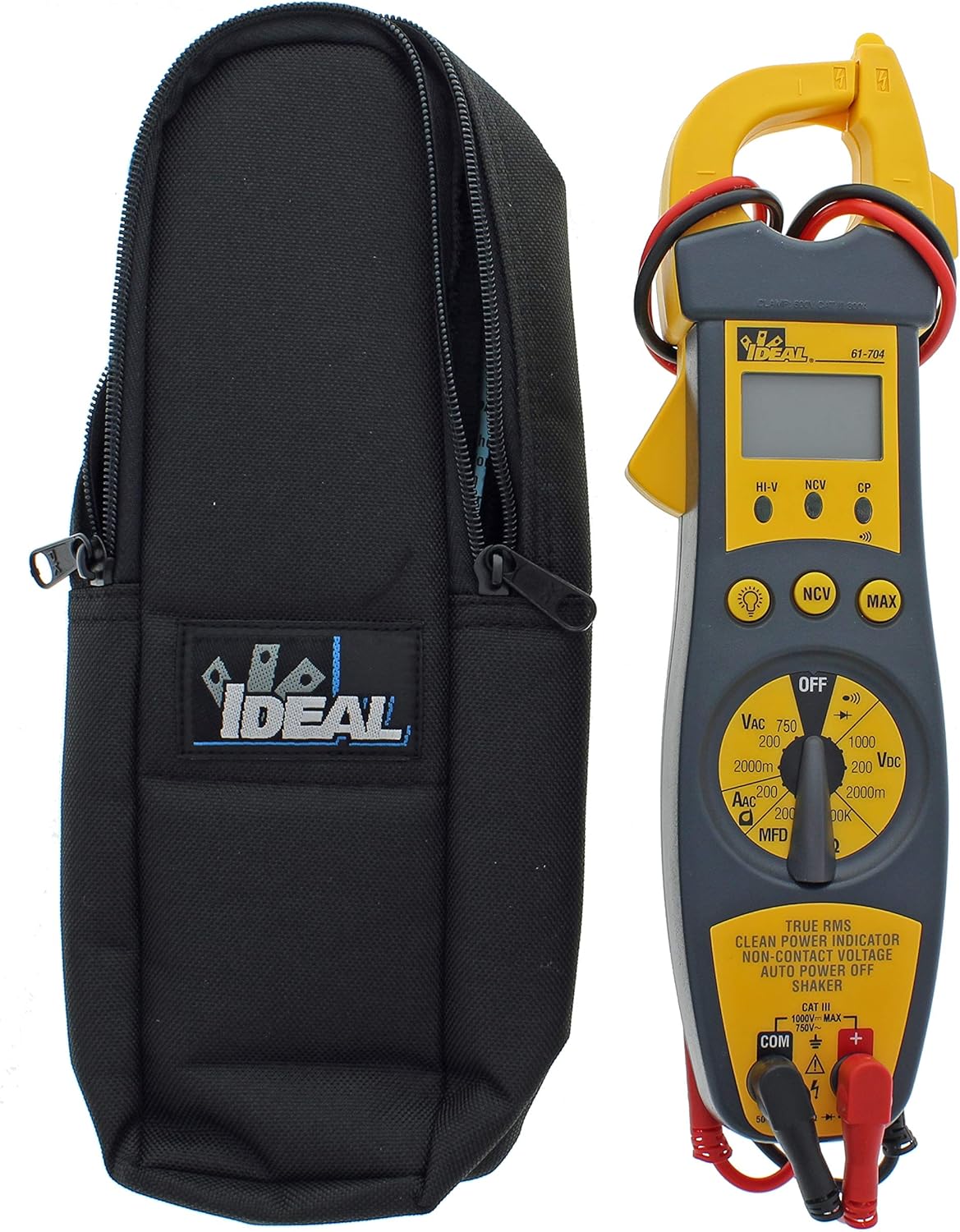Clamp Meter 600 Amp AC with NCV, Voltage Indicator E510