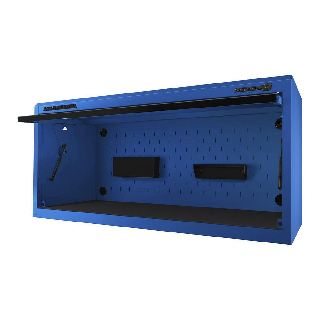 56 in. x 22 in. Blue Work Center Hutch J38419