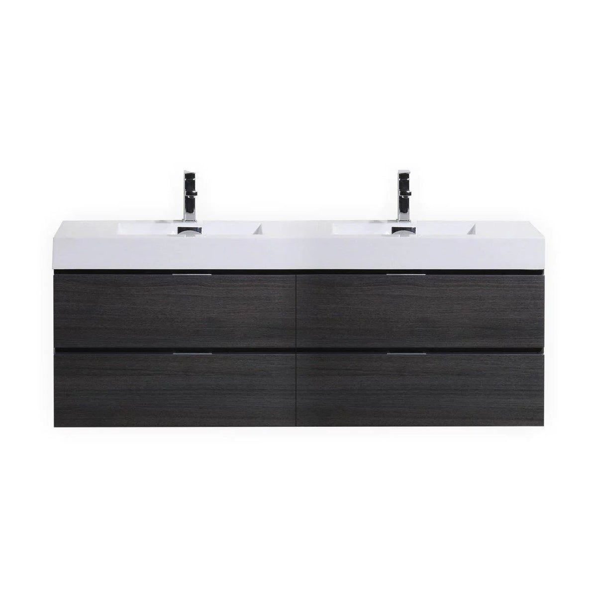 80 in. Double Sink Wall Mount Bathroom Vanity O581