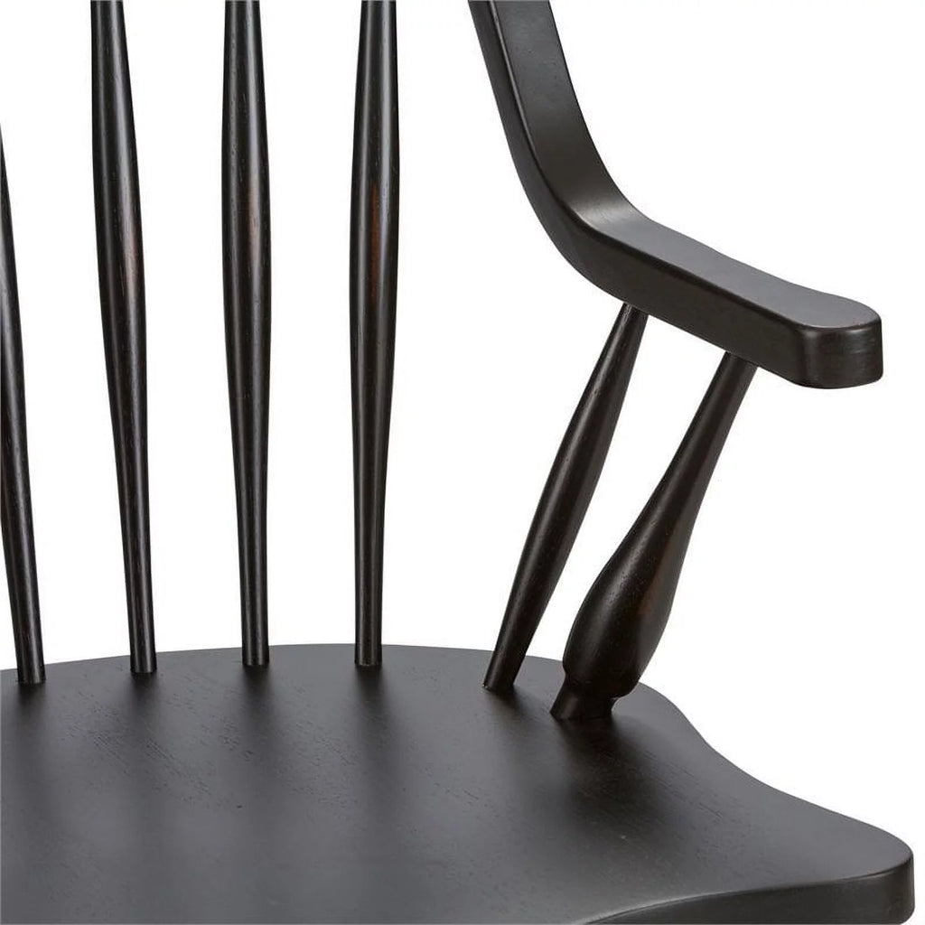 Dark Brown Windsor Back Arm Chair C46757
