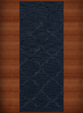 Navy Quaterfoil Trellis Area Rug 2' 6" x 12' Rectangle C705734
