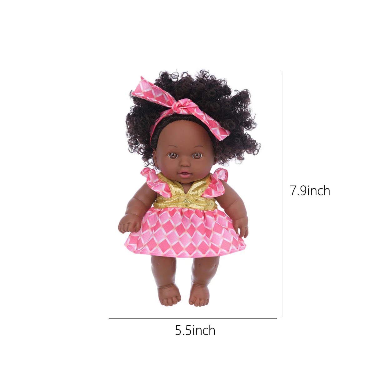 8 Inch Black Baby Dolls With Clothes Z6277